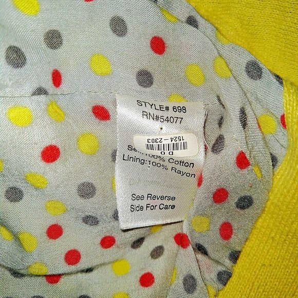 CAbi Womens Prepster Cardigan Size Small Yellow Cropped - Picture 7 of 8